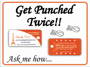 Get Punched Twice Card