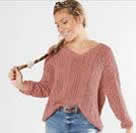 red by BKE Pointelle Pullover Sweater - Women's Sweaters in Dusty ...